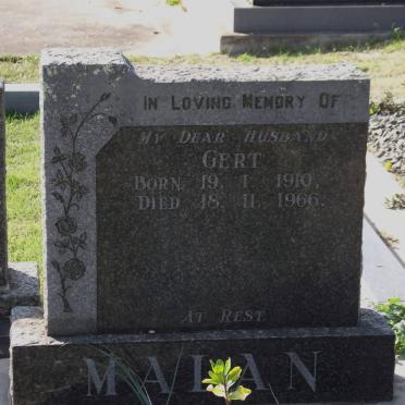 MALAN Gert 1910-1966