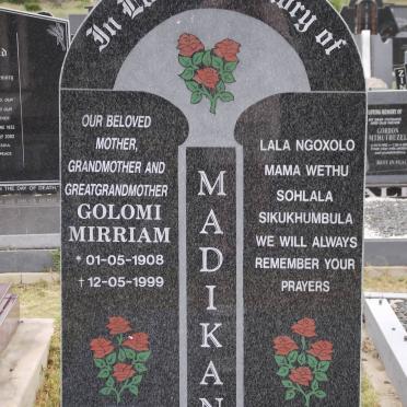MADIKANE Golomi Mirriam 1908-1999