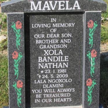 MAVELO Xola Bandile Nathan 1981-2009