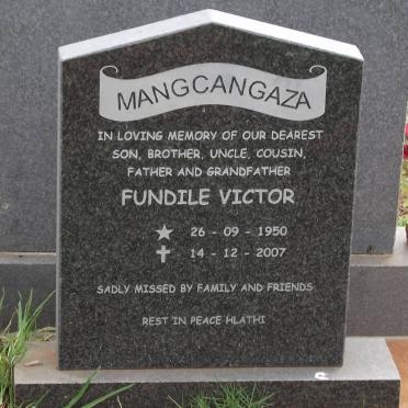 MANGCANGAZA Fundile Victor 1950-2007