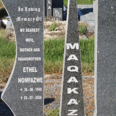 MAQAKAZA Ethel Nomfazwe 1940-2009