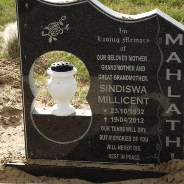 MAHLATHI Sindiswa Millicent 1932-2012