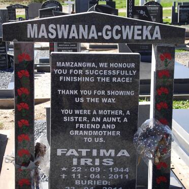 MASWANA-GCWEKA Fatima Iris 1944-2011