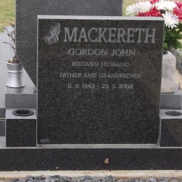 MACKERETH Gordon John 1943-2002