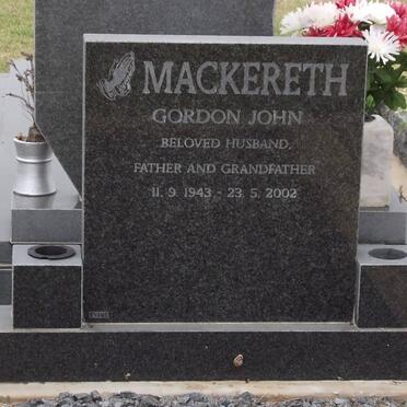 MACKERETH Gordon John 1943-2002