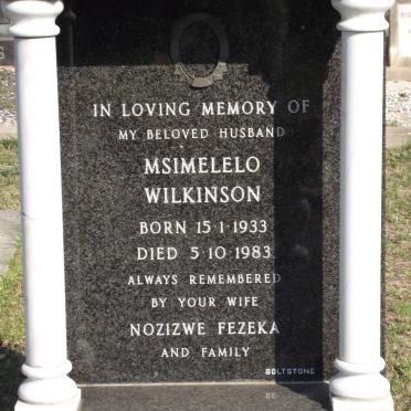 MAKU Msimelelo Wilkinson 1933-1983
