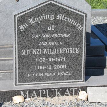 MAPUKATA Mtunzi Wilberforce 1971-2009