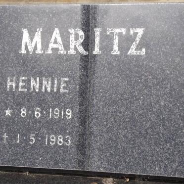 MARITZ Hennie 1919-1983