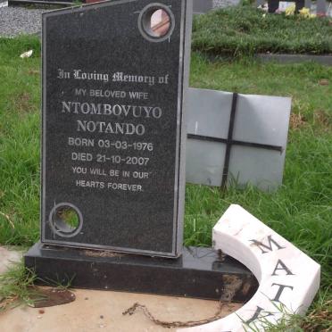 MATYA Ntombovuyo Notando 1976-2007