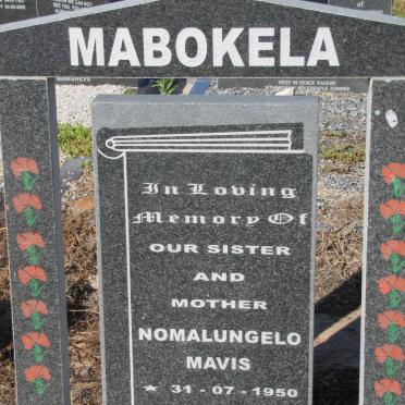 MABOKELA Nomalungelo Mavis 1950-2009