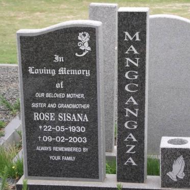 MANGCANGAZA Rose Sisana 1930-2003