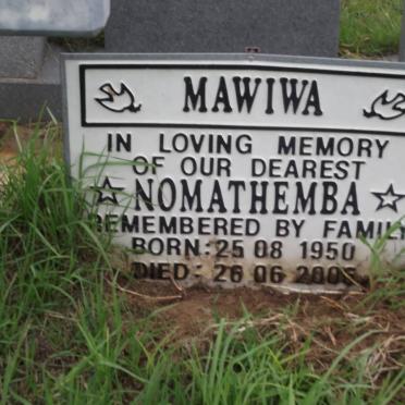 MAWIWA Nomathemba 1950-2006