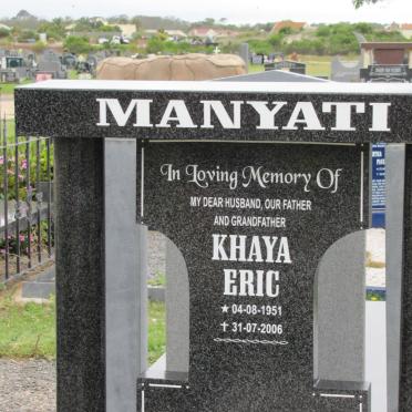 MANYATI Khaya Eric 1951-2006