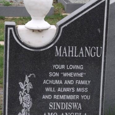 MAHLANGU Sindiswa Amo Angela 1943-1986