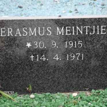 MEINTJIES Erasmus 1915-1971