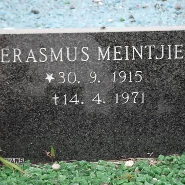 MEINTJIES Erasmus 1915-1971