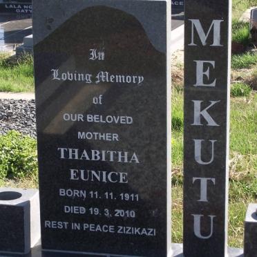 MEKUTU Thabitha Eunice 1911-2010