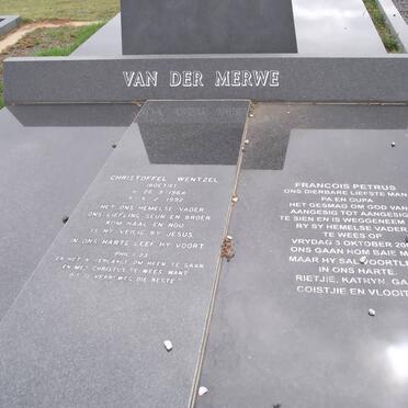 MERWE Christoffel Wentzel, van der 1964-1992 :: MERWE Francois Petrus, van der 1931-2008