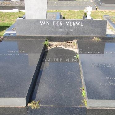 MERWE, van der
