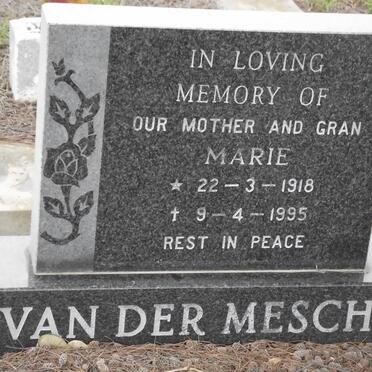 MESCHT Marie Ellen, van der 1918-1995
