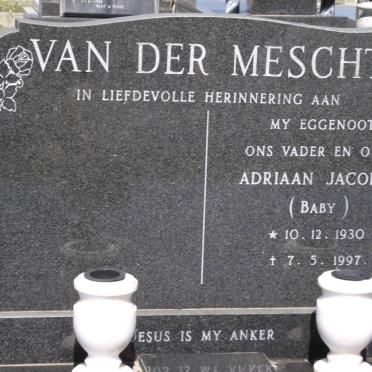 MESCHT Adriaan Jacobus, van der 1930-1997