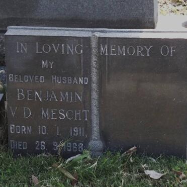 MESCHT Benjamin, van der 1911-1968