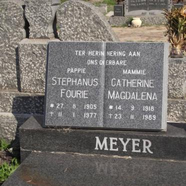 MEYER Stephanus Fourie 1905-1977 &amp; Catherine Magdalena 1918-1989
