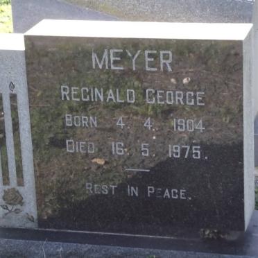 MEYER Reginald George 1904-1975