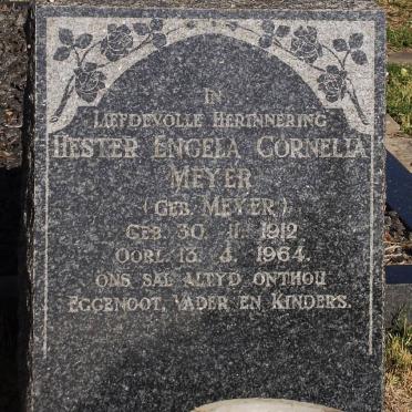 MEYER Hester Engela Cornelia nee MEYER 1912-1964