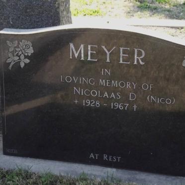 MEYER Nicolaas D. 1928-1967