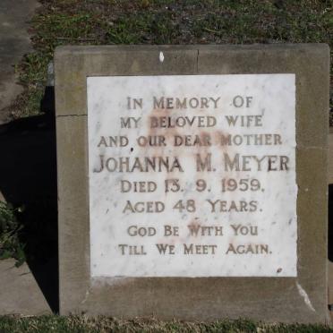 MEYER Johanna M. -1959