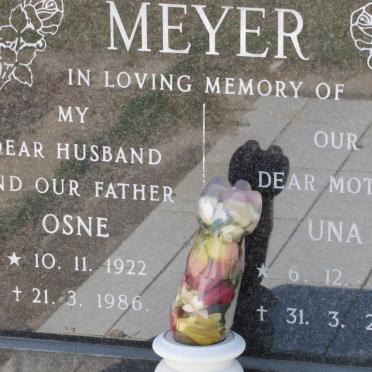 MEYER Osne 1922-1986 &amp; Una 1926-2003