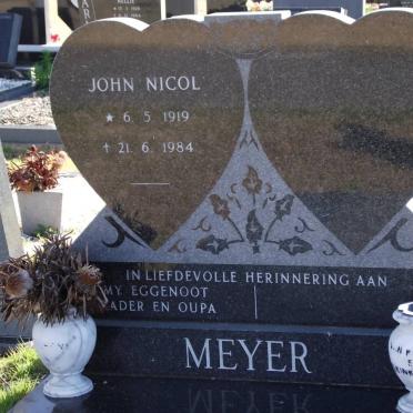 MEYER John Nicol 1919-1984