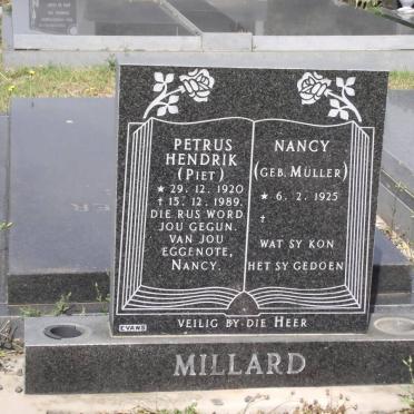 MILLARD Petrus Hendrik 1920-1989 &amp; Nancy MULLER 1925-2011
