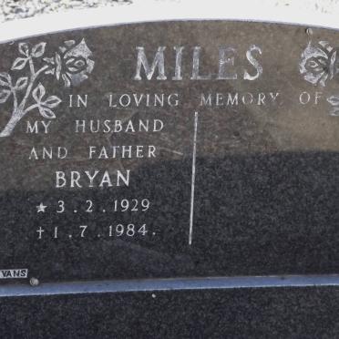 MILES Bryan 1929-1984