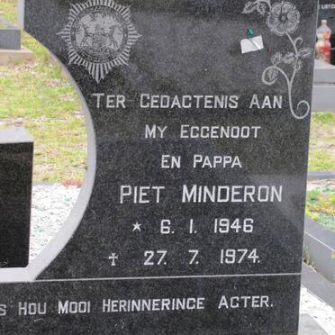 MINDERON Piet 1946-1974