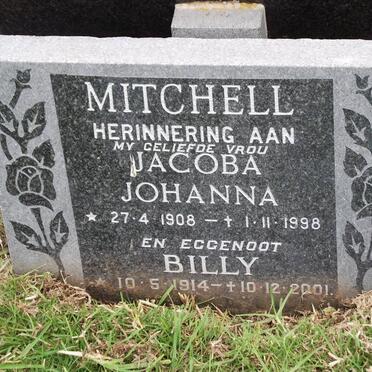 MITCHELL Jacoba Johanna 1908-1998 &amp; Billy 1914-2001