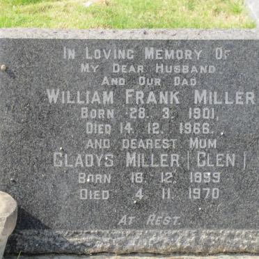 MILLER William Frank 1901-1966 &amp; Gladys 1899-1970