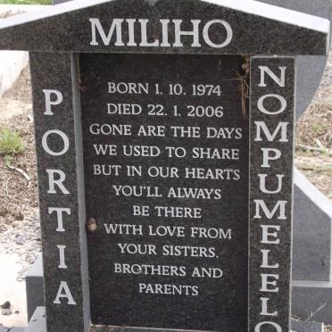 MILIHO Portia Nompumelelo 1974-2006