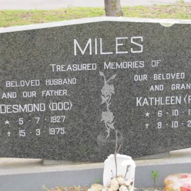 MILES Desmond 1927-1975 &amp; Kathleen 1927-2000