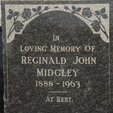 MIDGLEY Reginald John 1888-1963