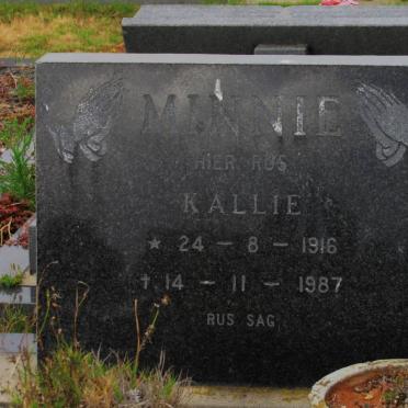 MINNIE K.J. 1916-1987