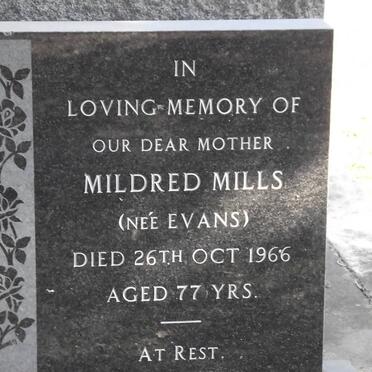 MILLS Mildred nee EVANS -1966
