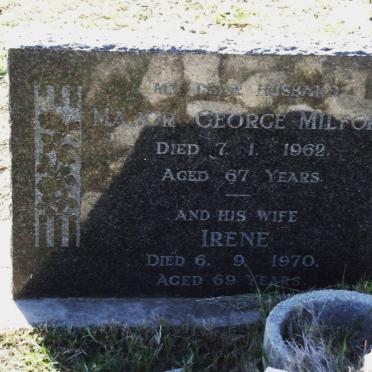 MILFORD Manor George -1962 &amp; Irene -1970