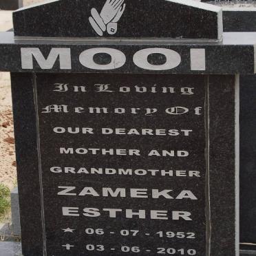 MOOI Zameka Esther 1952-2010