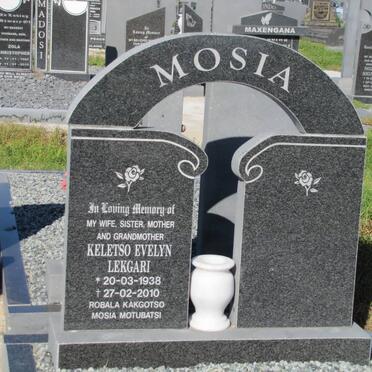 MOSIA Keletso Evelyn Lekgari 1938-2010