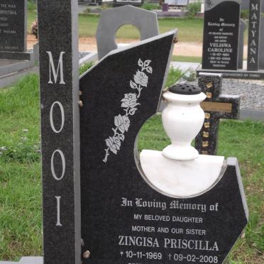 MOOI Zingisa Priscilla 1969-2008