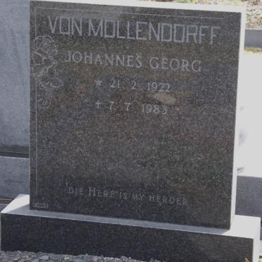 MOLLENDORFF Johannes Georg, von 1922-1983
