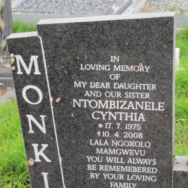 MONKI Ntombizanele Cynthia 1975-2008