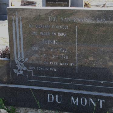 MONT Heinie, du 1920-1976